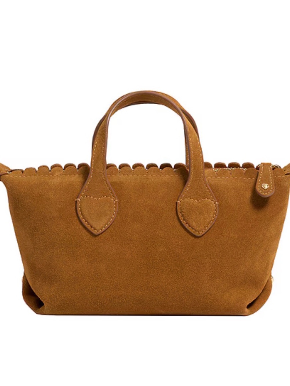 BNWT Stoney Clover Lane Suede Pittsford pouchette 19 in Maple